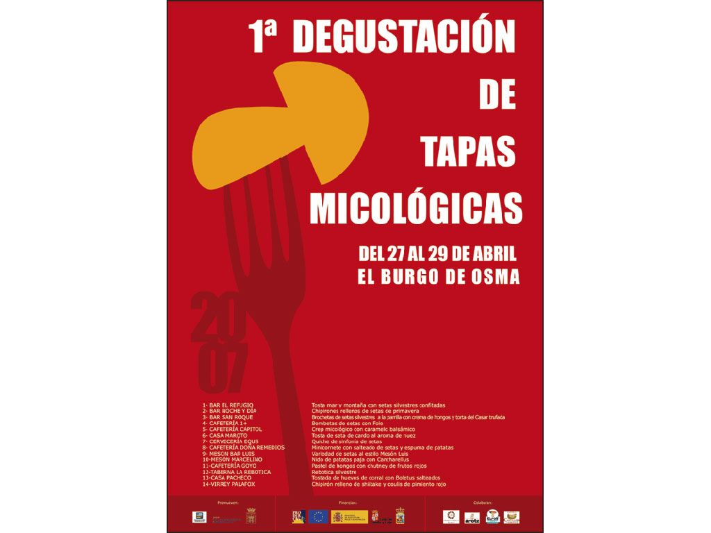 Cartel I Degustación de Tapas Micológicas.