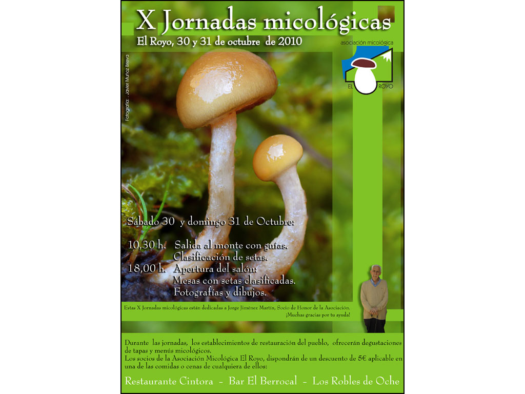 Cartel X Jornadas Micológicas 2010